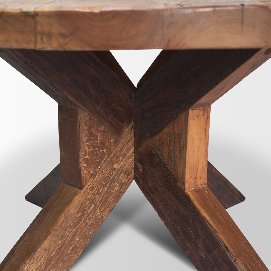 Heidi Reclaimed Brown Wooden Coffee Table Living Room Mercana