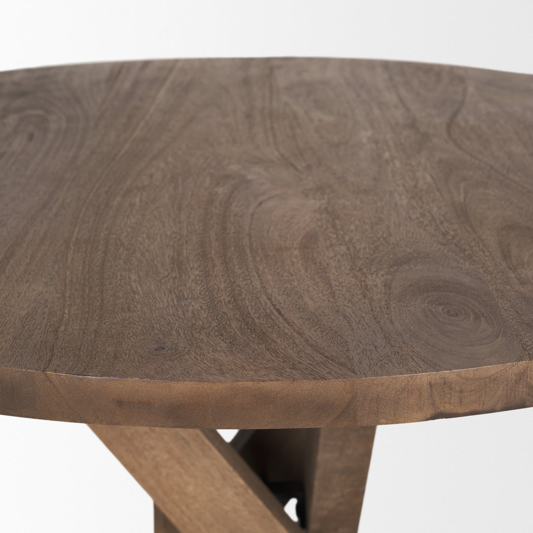 Solana Medium Brown Wood Foyer Table Dining Room Mercana
