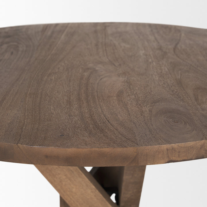 Solana Medium Brown Wood Foyer Table Dining Room Mercana