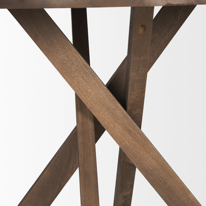 Solana Medium Brown Wood Foyer Table Dining Room Mercana