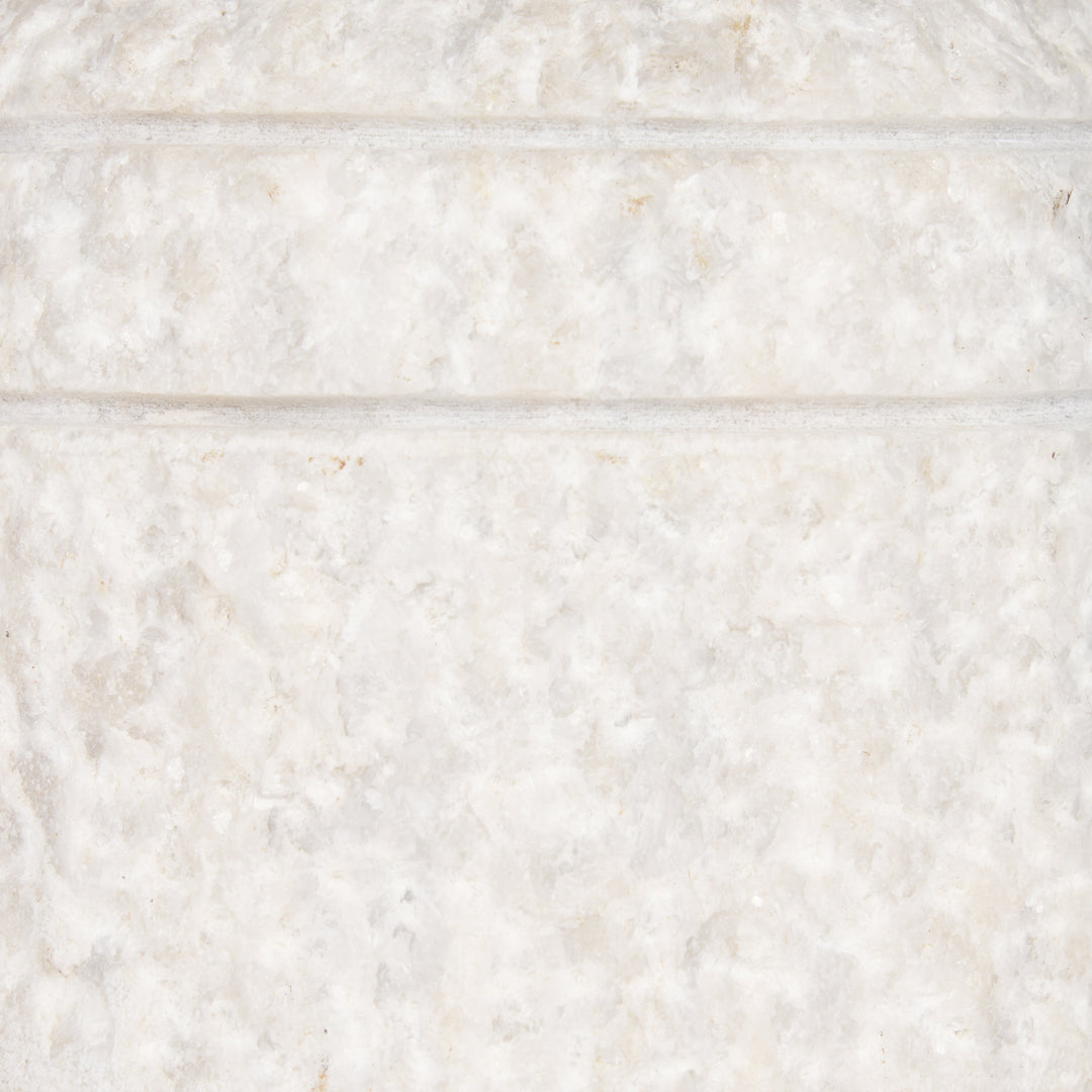 Irina Small White Marble Door Stopper Decor Mercana