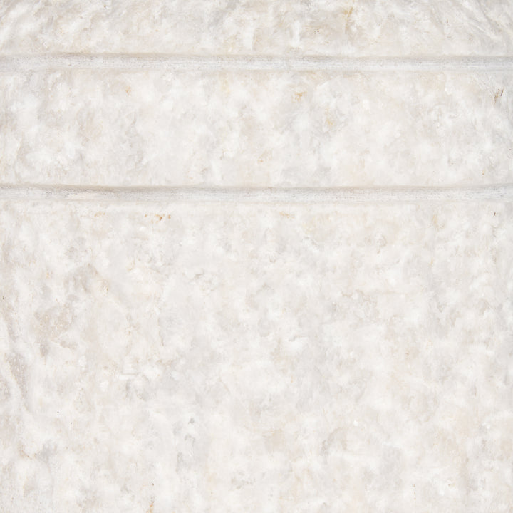 Irina Small White Marble Door Stopper Decor Mercana