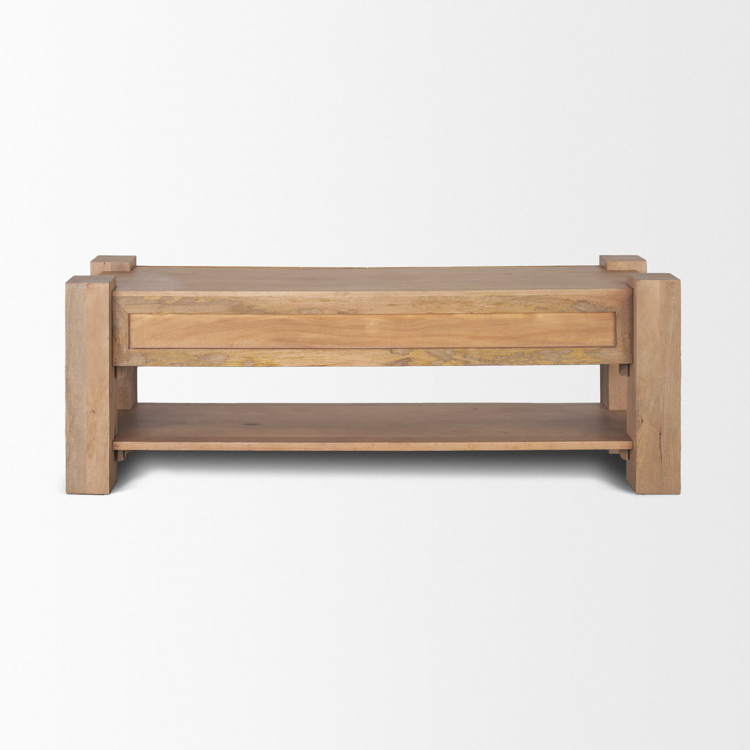 Beth Light Brown Wood Media Console Living Room Mercana