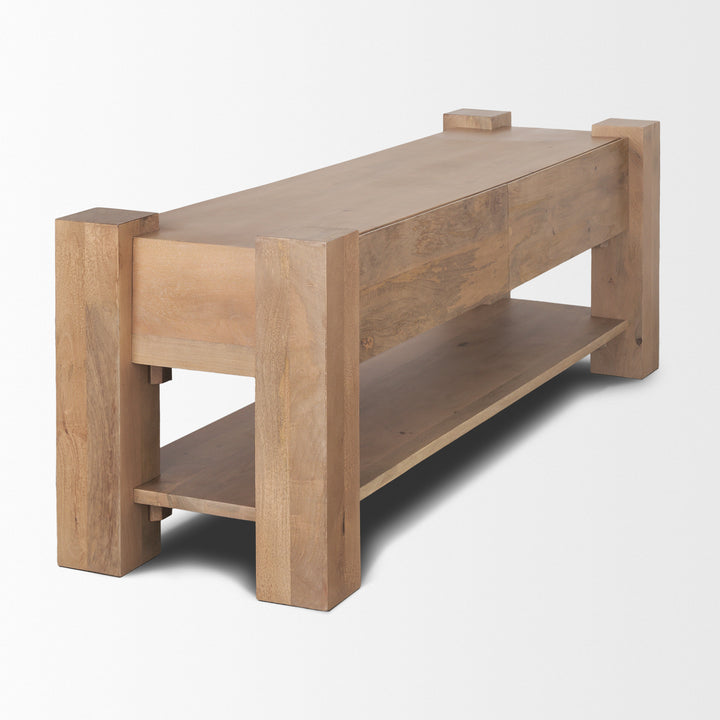 Beth Light Brown Wood Media Console Living Room Mercana