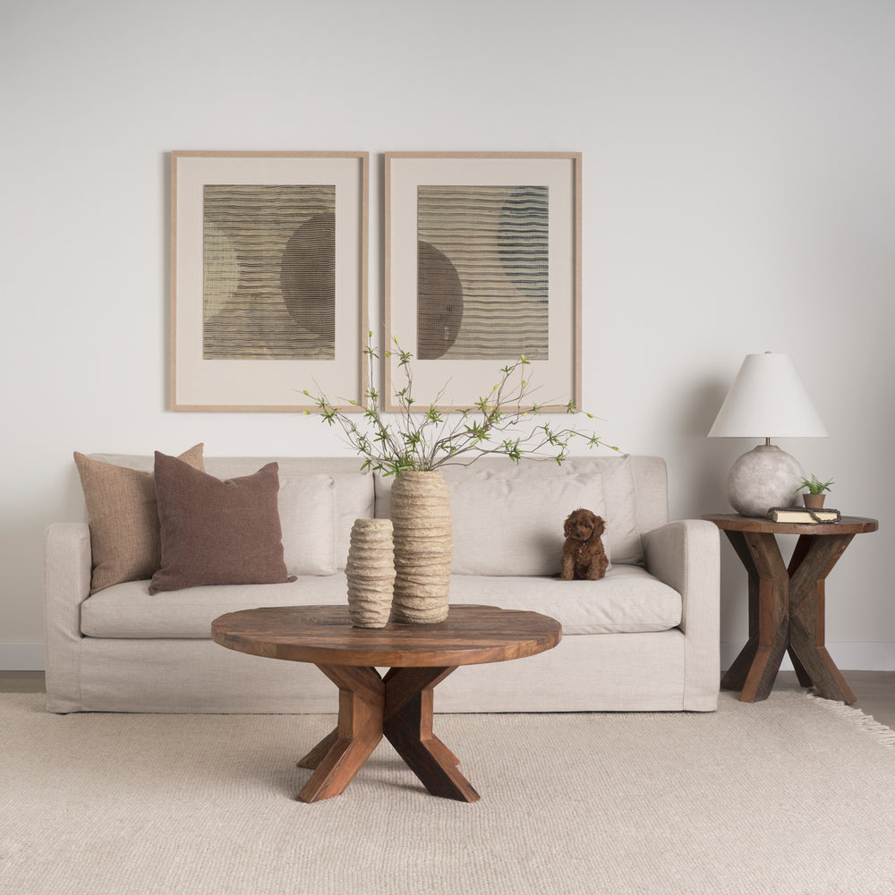 Heidi Reclaimed Brown Wooden Coffee Table Living Room Mercana