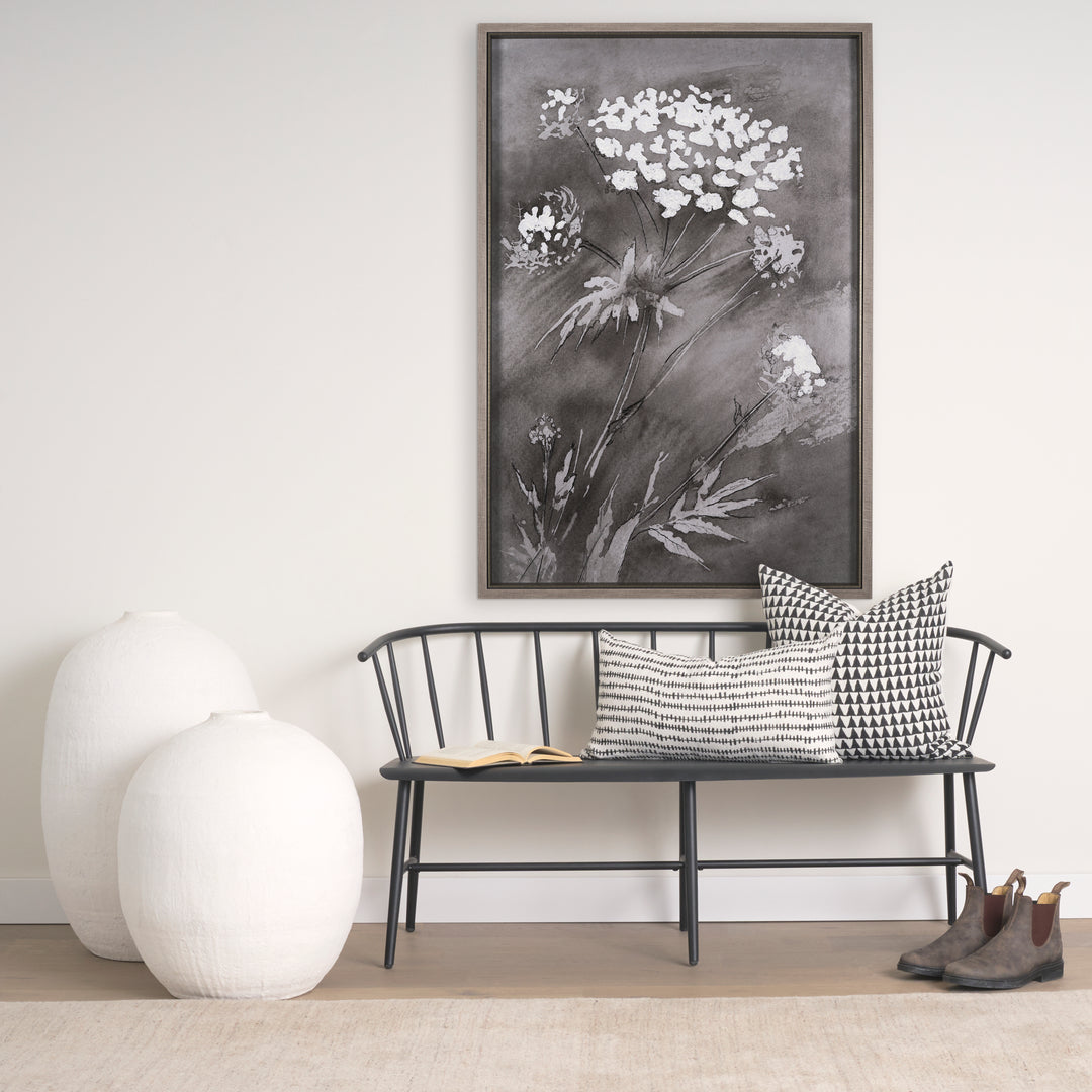 Karakum I Short White Textured Ceramic Vase Decor Mercana