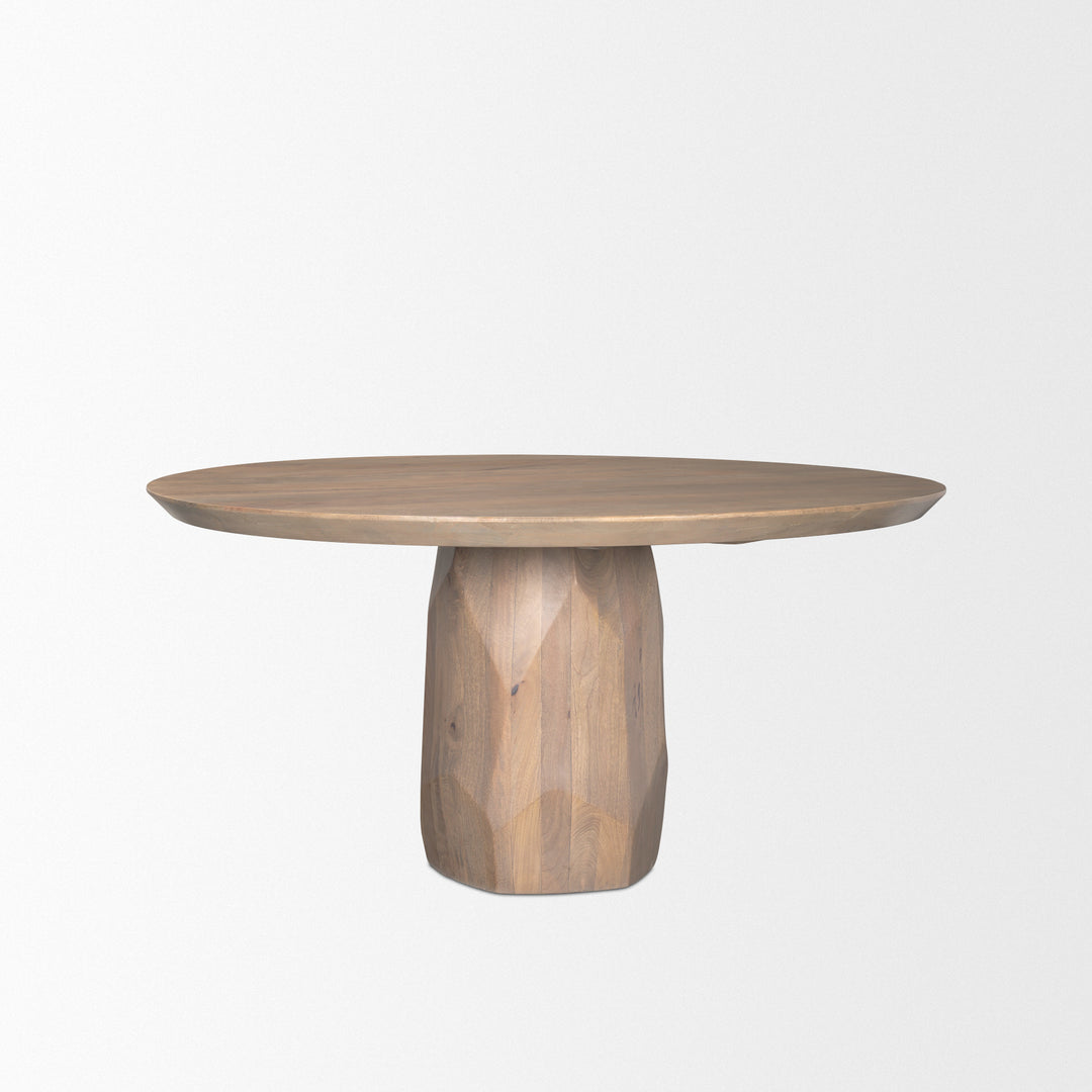 Fitzgerald 60" Light Brown Wood Dining Table Dining Room Mercana