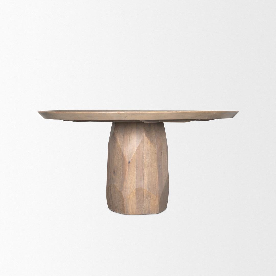 Fitzgerald 60" Light Brown Wood Dining Table Dining Room Mercana