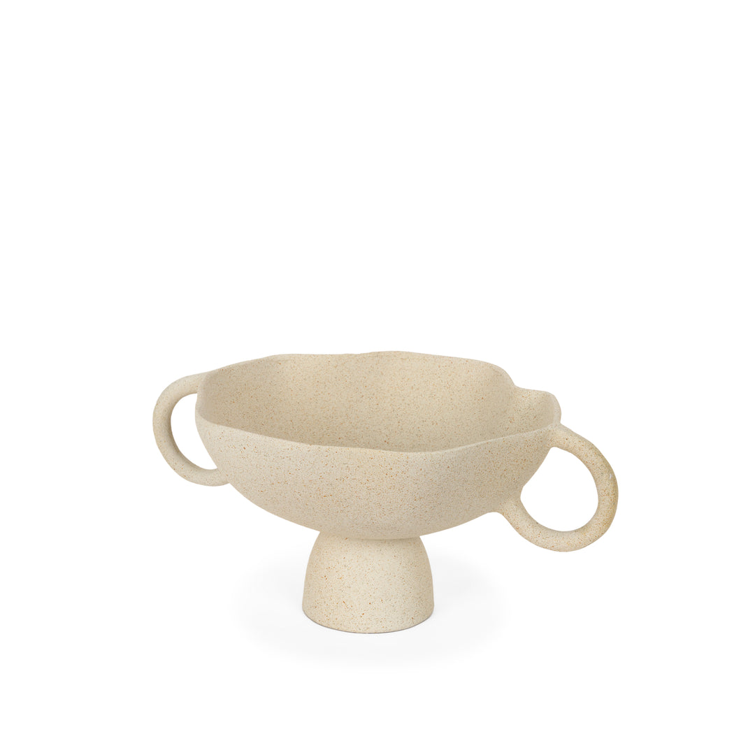 Radka Beige Textured Small Metal Decorative Bowl Decor Mercana