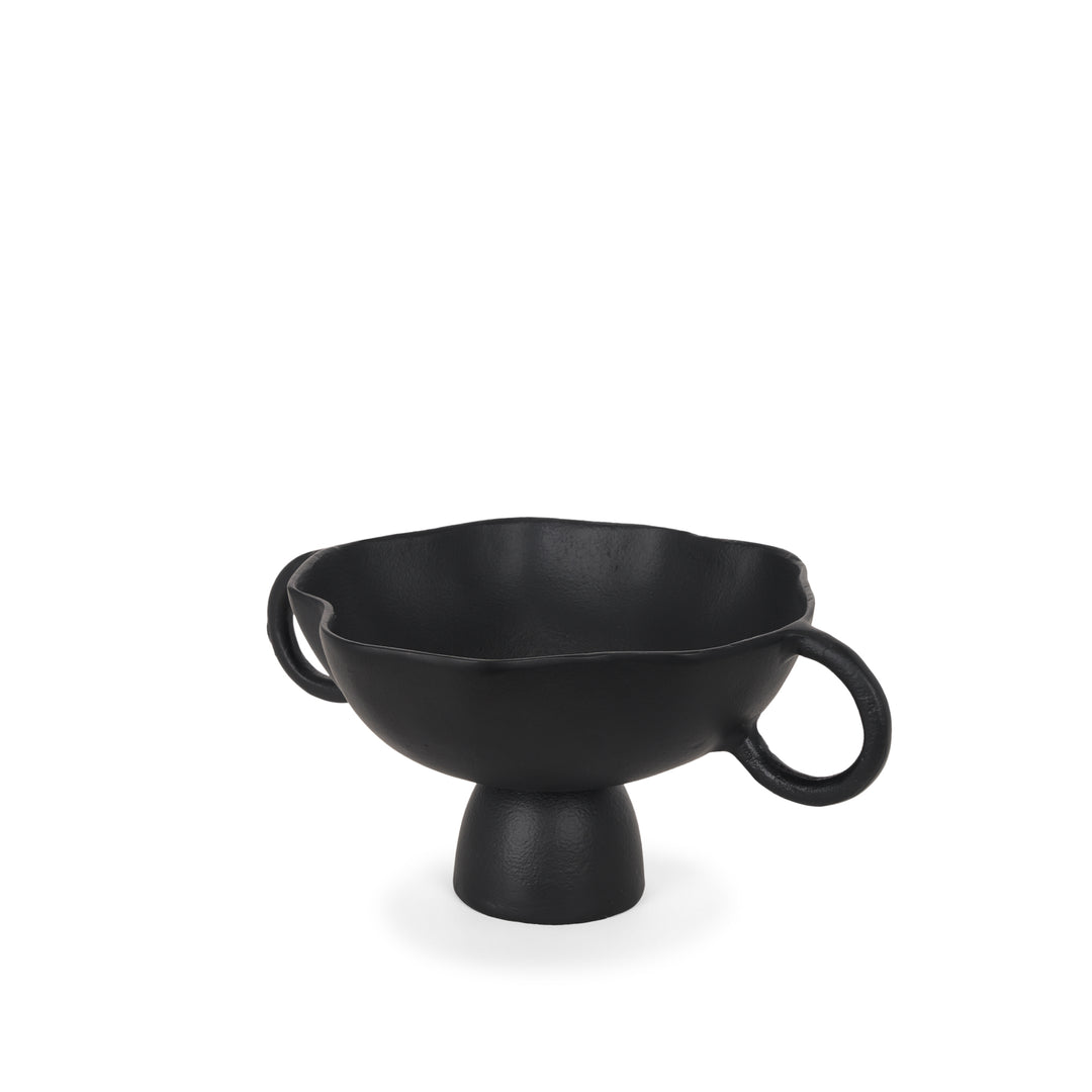 Radka Small Matte Black Metal Decorative Bowl Decor Mercana