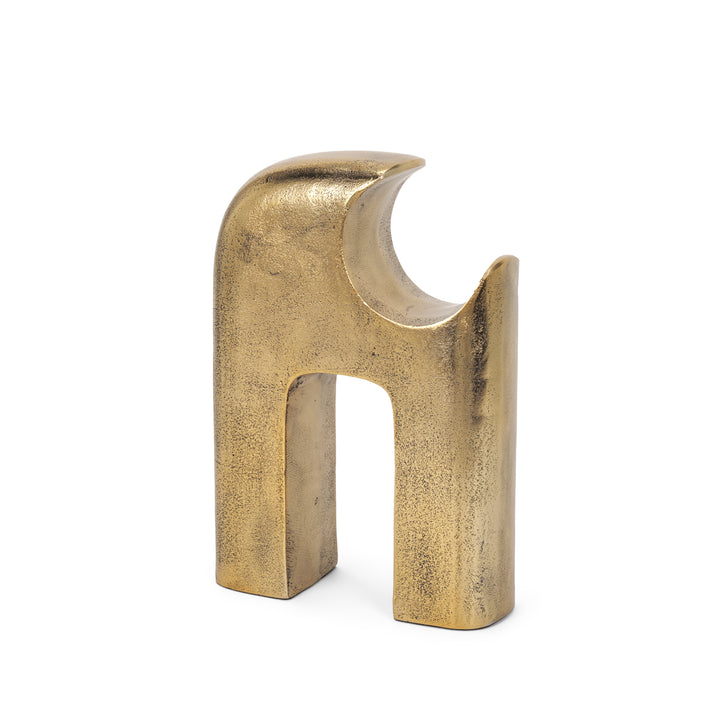 Renni Antiqued Brass Small Decorative Sculpture Decor Mercana