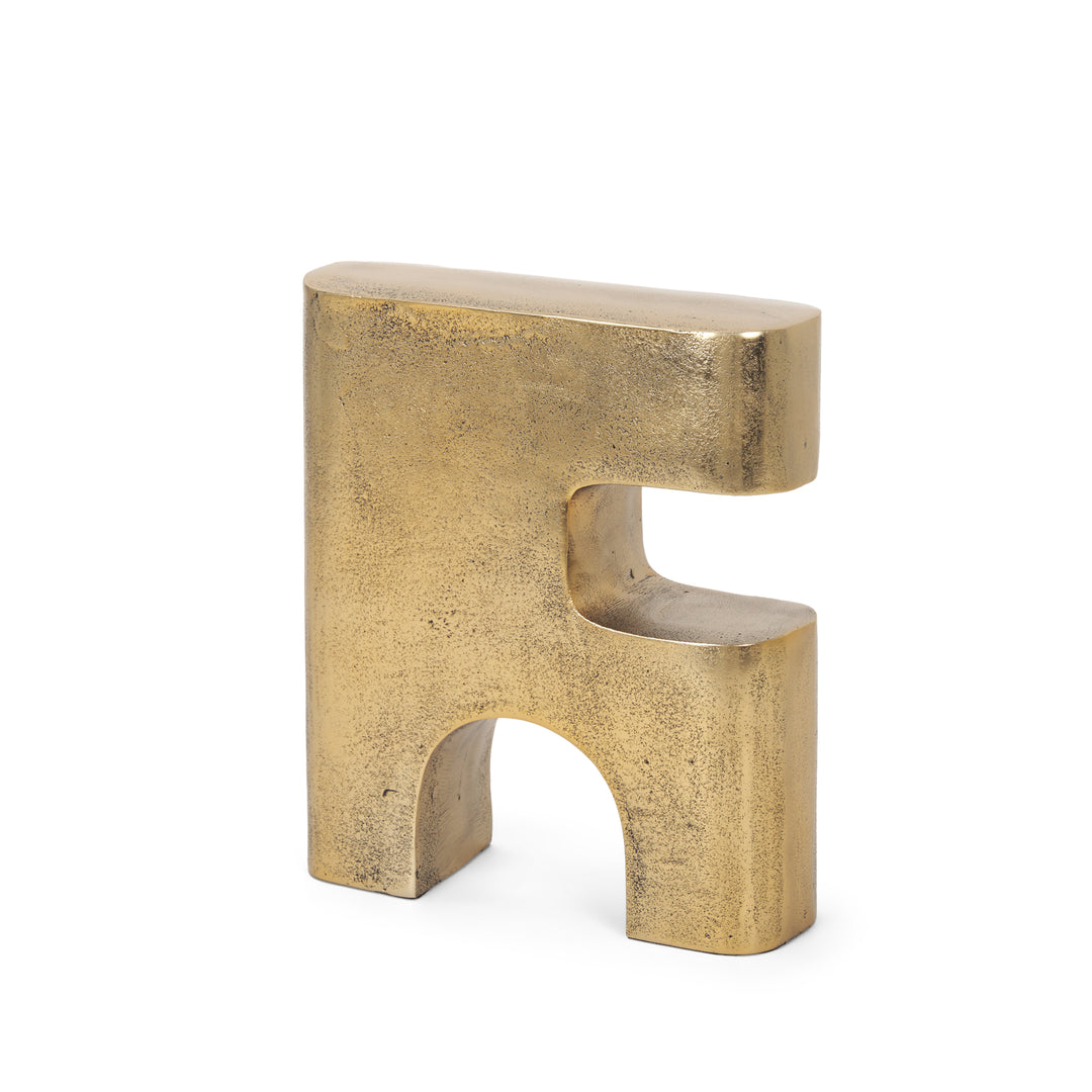 Renni Antiqued Brass Large Decorative Sculpture Decor Mercana