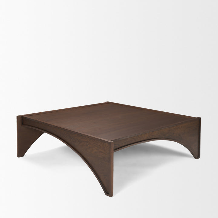 Laraya Medium Brown Wood Coffee Table Living Room Mercana