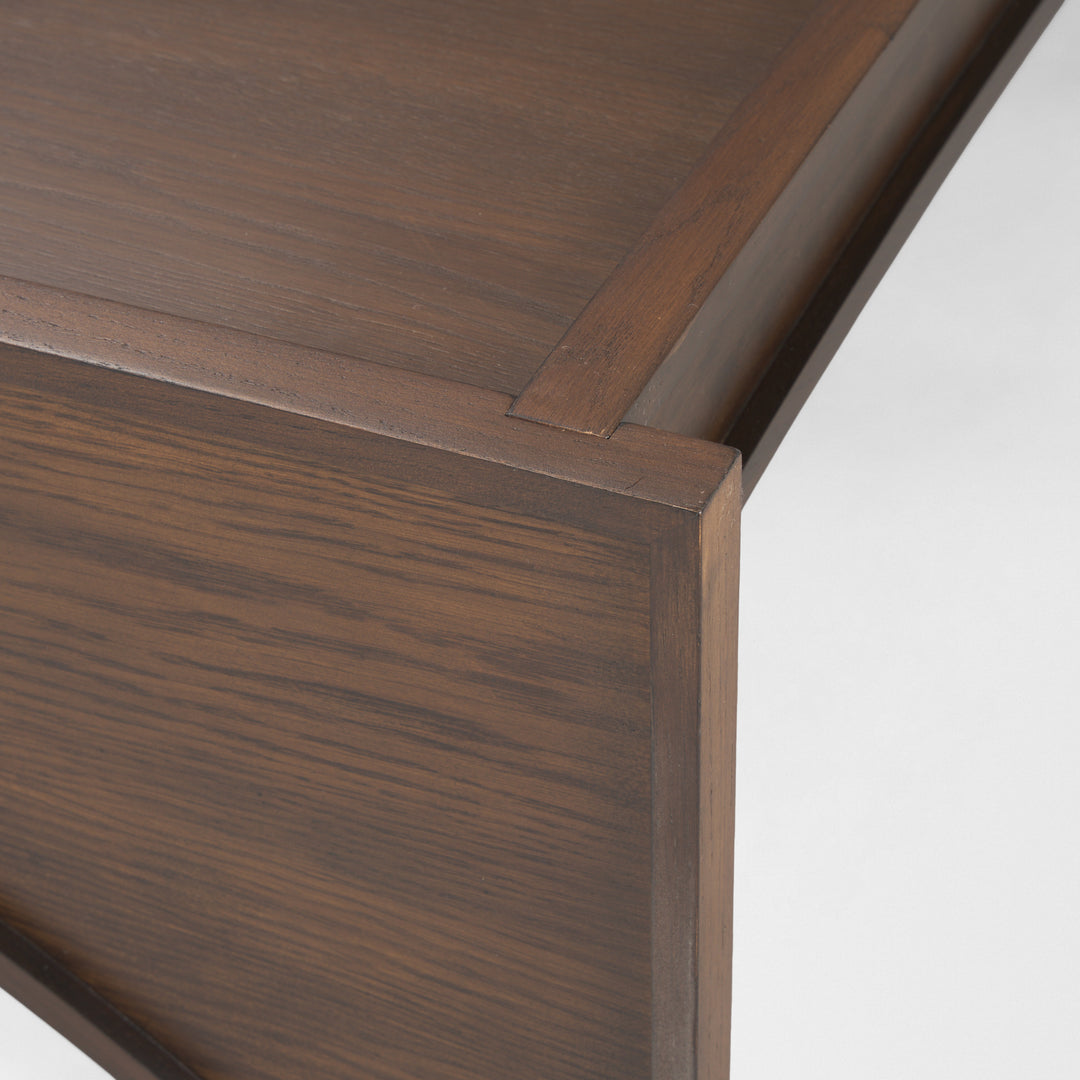 Laraya Medium Brown Wood Coffee Table Living Room Mercana