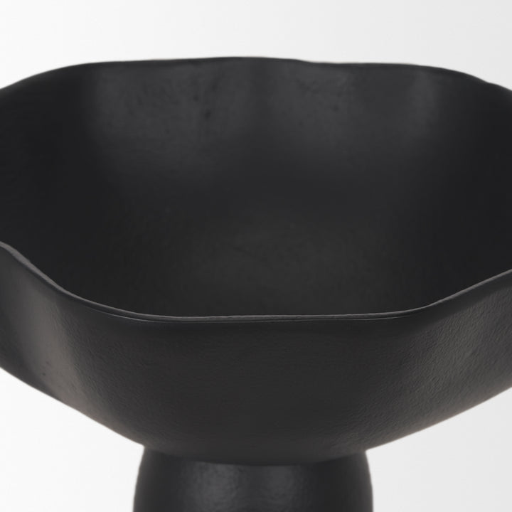 Radka Small Matte Black Metal Decorative Bowl Decor Mercana