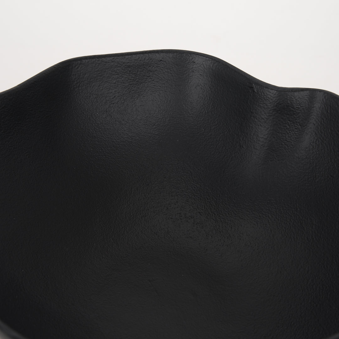 Radka Small Matte Black Metal Decorative Bowl Decor Mercana