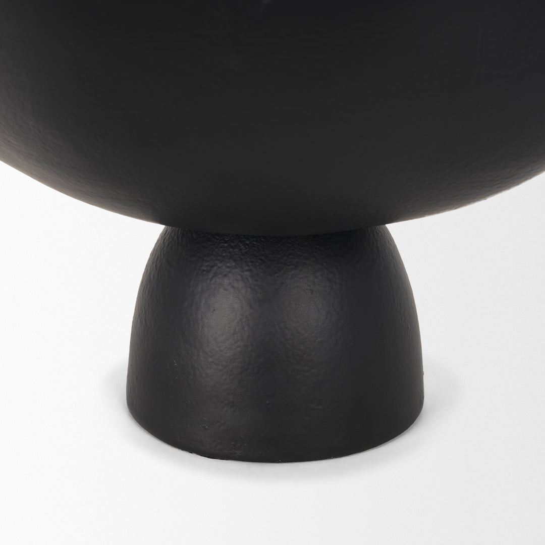 Radka Small Matte Black Metal Decorative Bowl Decor Mercana