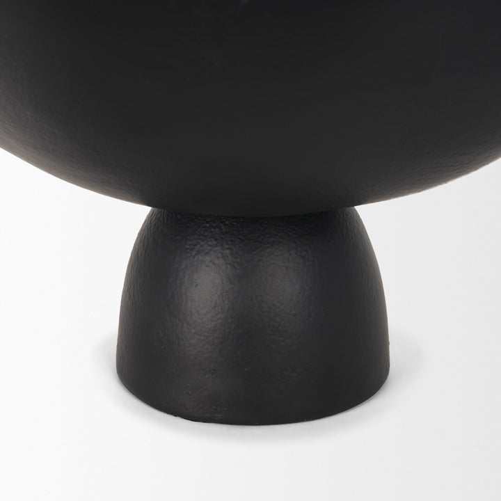 Radka Small Matte Black Metal Decorative Bowl Decor Mercana