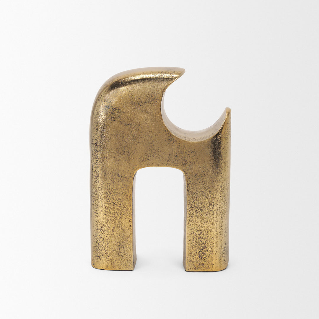 Renni Antiqued Brass Small Decorative Sculpture Decor Mercana