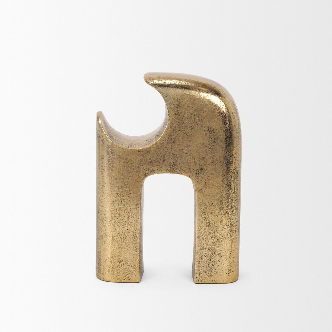 Renni Antiqued Brass Small Decorative Sculpture Decor Mercana
