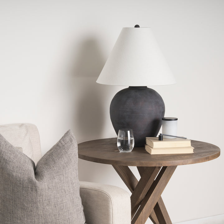 Marvin Black Ceramic Table Lamp Decor Mercana