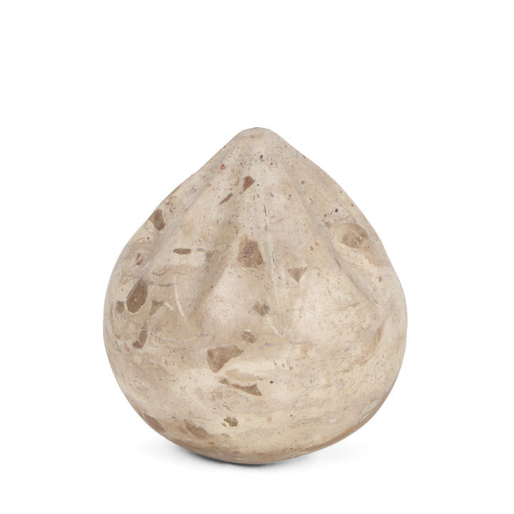 Caprie Small Beige Marble Decorative Juice Squeezer Decor Mercana