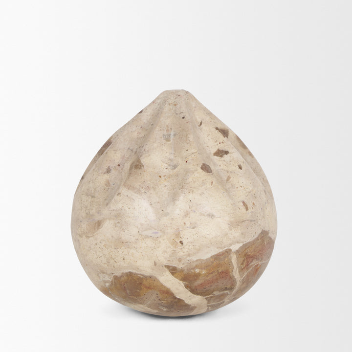 Caprie Small Beige Marble Decorative Juice Squeezer Decor Mercana