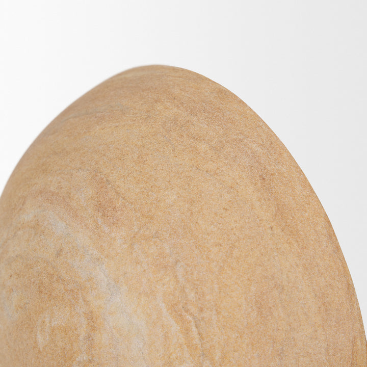 Rahmi Sandstone Orb Bookends Decor Mercana