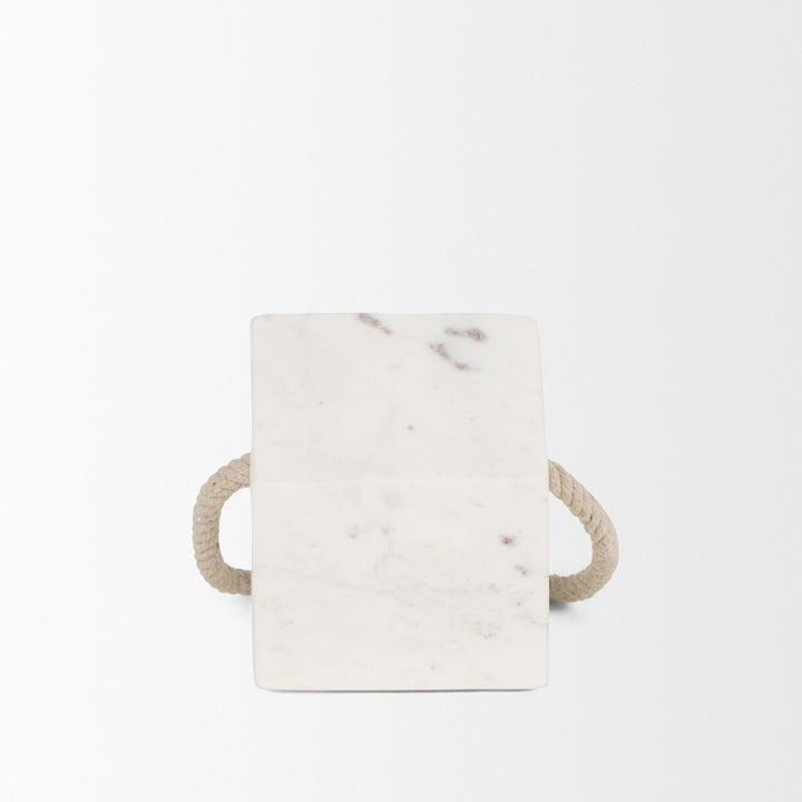 Raena White Marble House Door Stopper Decor Mercana