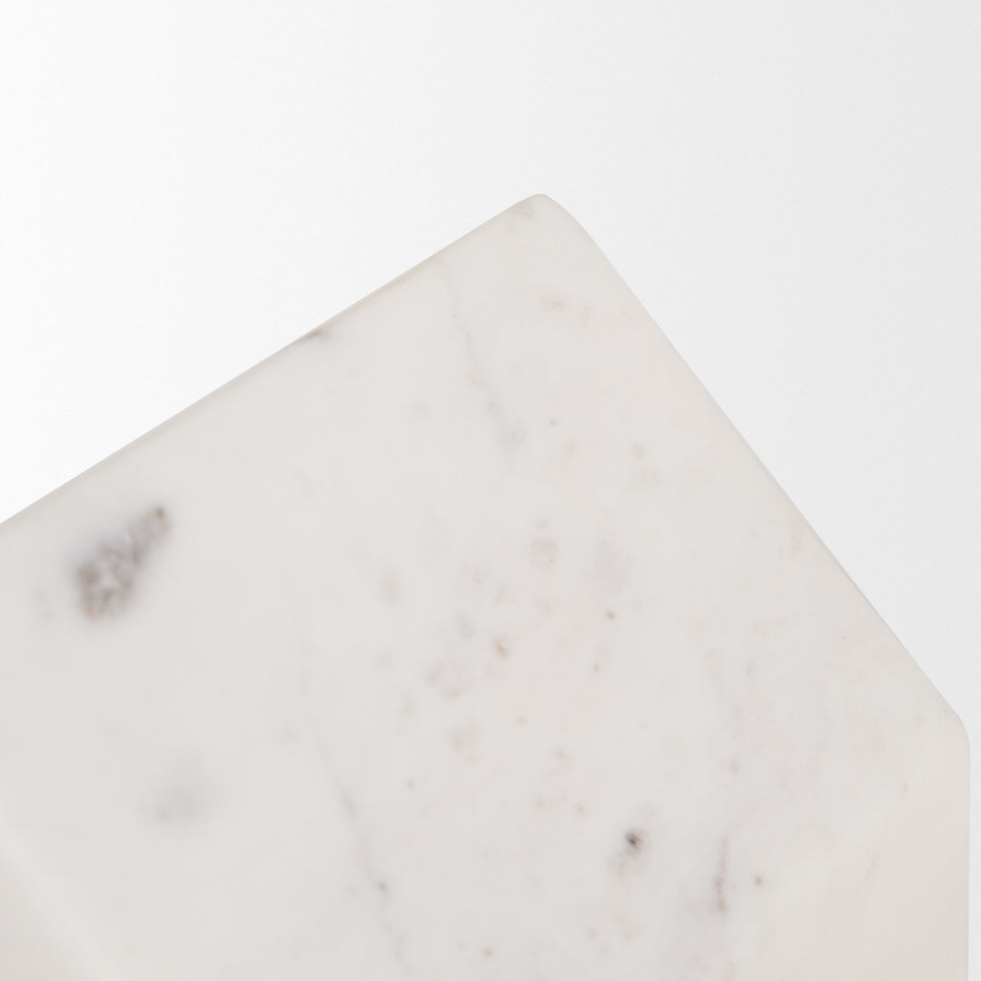Raena White Marble House Door Stopper Decor Mercana