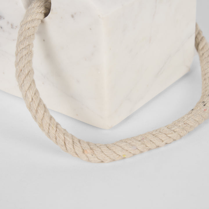 Raena White Marble House Door Stopper Decor Mercana