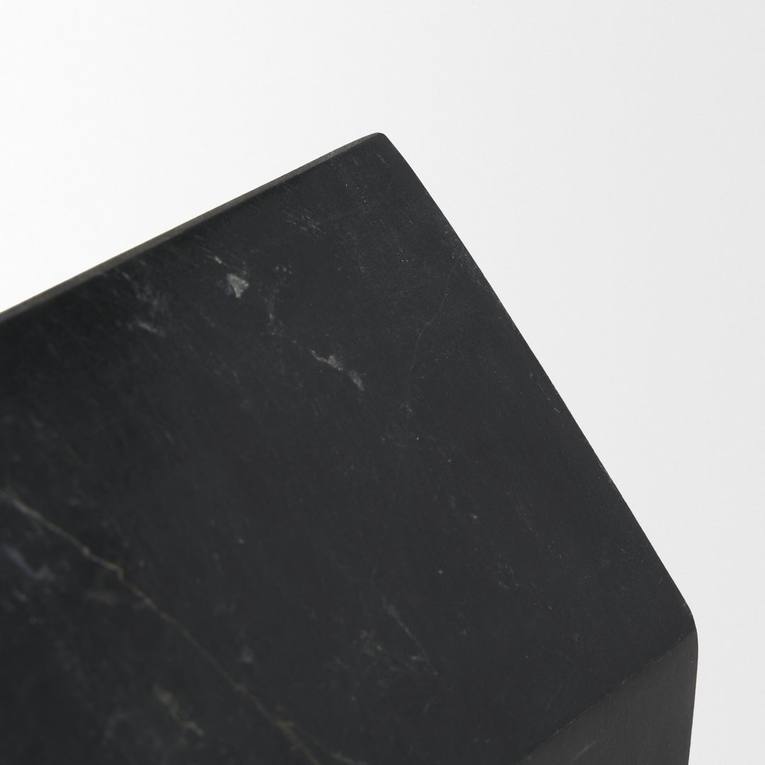 Raena Black Marble House Door Stopper Decor Mercana