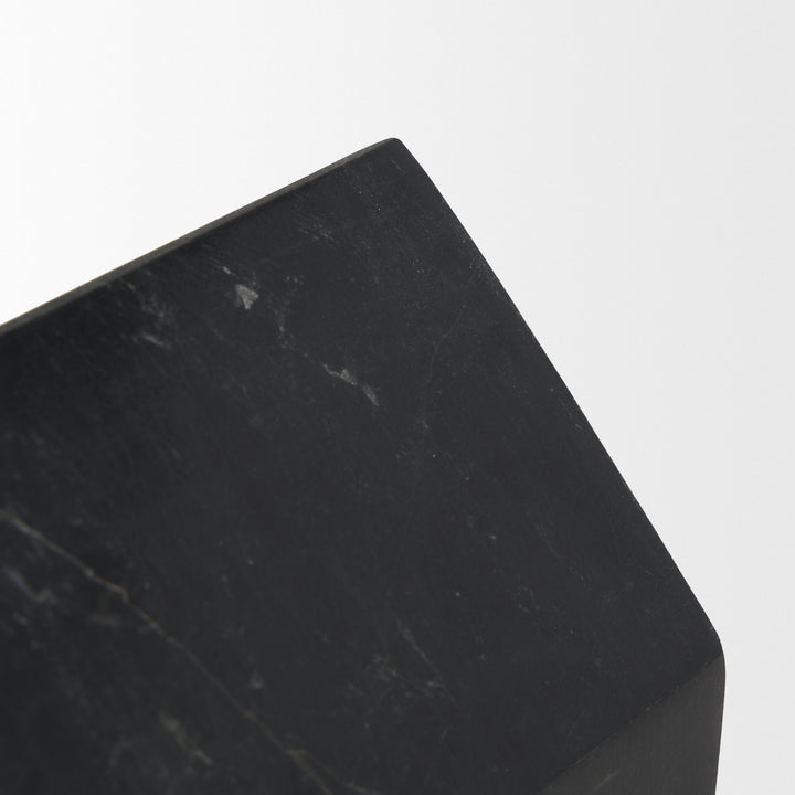 Raena Black Marble House Door Stopper Decor Mercana