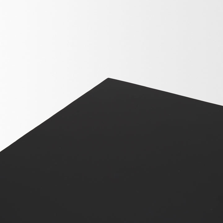 Sobi Matte Black Square Metal Side Table Living Room Mercana