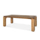 Sapphira Brown Wood Tapered Top Rectangular Dining Table Dining Room Mercana