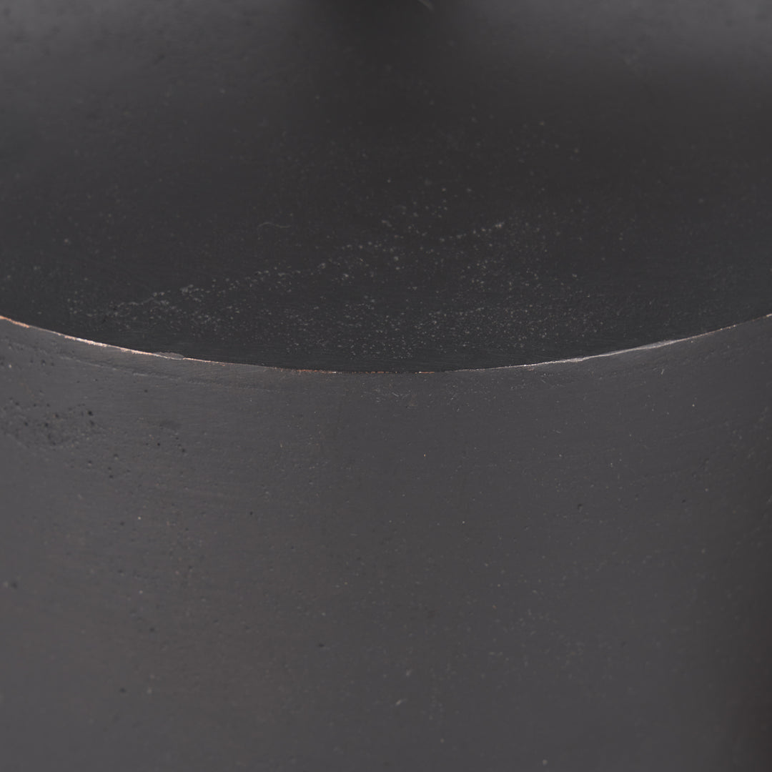 Quincy Large Matte Black Metal Decorative Bell Object Decor Mercana