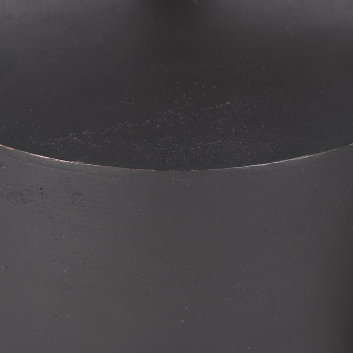 Quincy Large Matte Black Metal Decorative Bell Object Decor Mercana