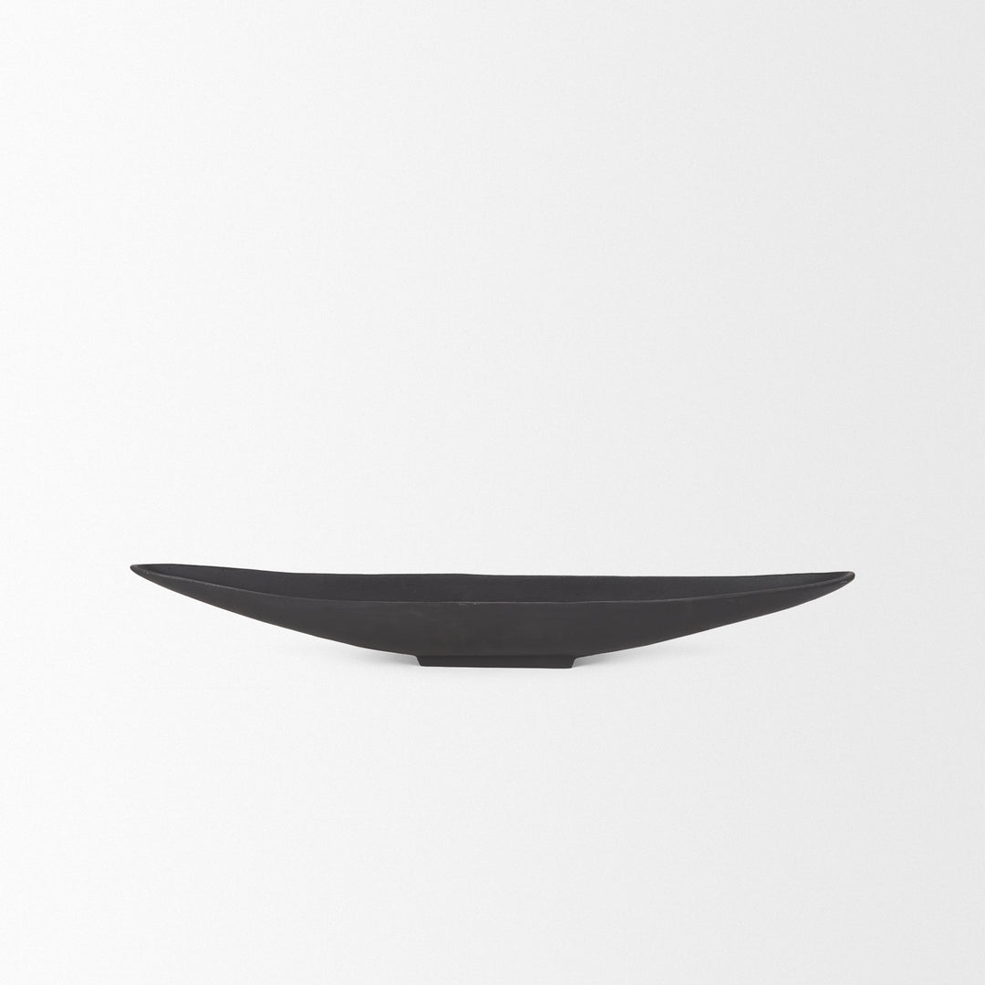 Piero Small Matte Black Metal Decorative Bowl Decor Mercana