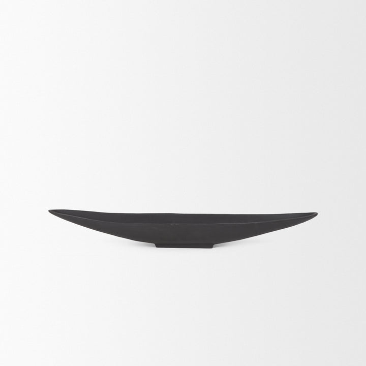 Piero Small Matte Black Metal Decorative Bowl Decor Mercana