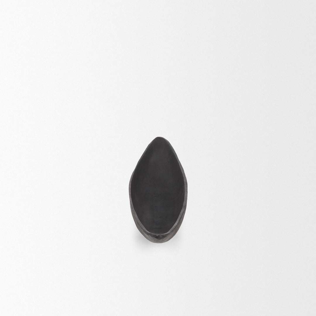 Piero Small Matte Black Metal Decorative Bowl Decor Mercana