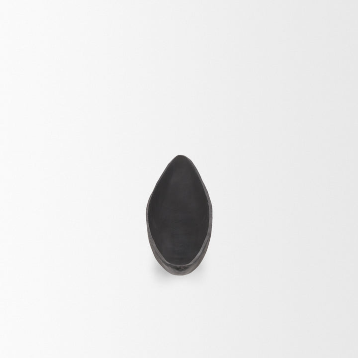 Piero Small Matte Black Metal Decorative Bowl Decor Mercana