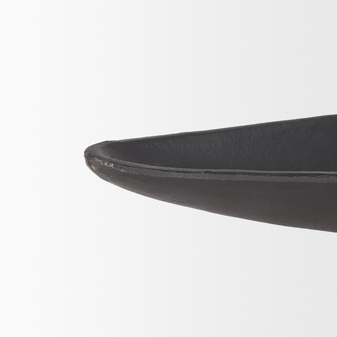 Piero Small Matte Black Metal Decorative Bowl Decor Mercana