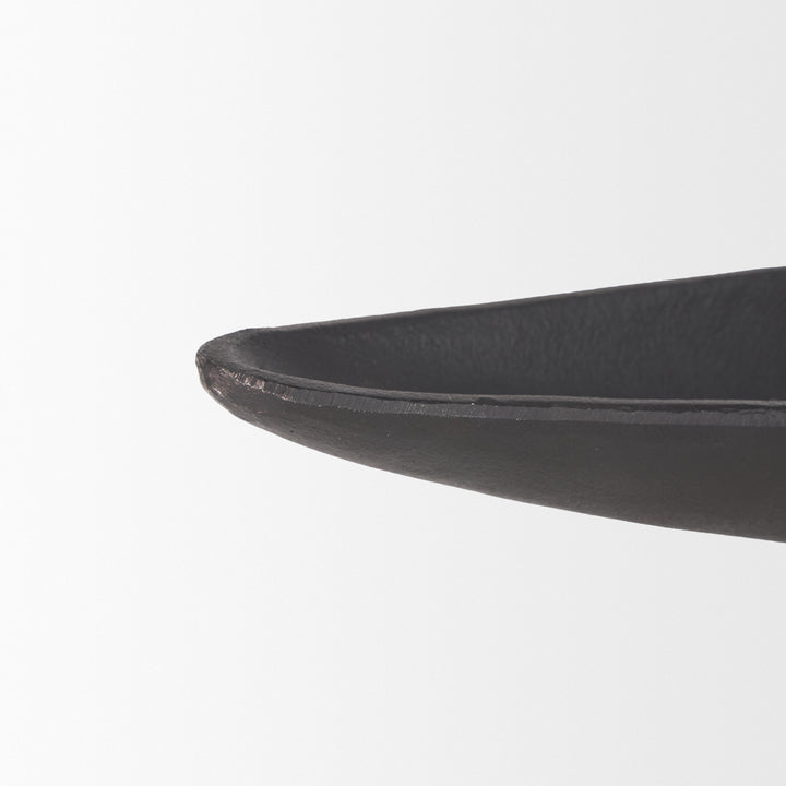 Piero Small Matte Black Metal Decorative Bowl Decor Mercana