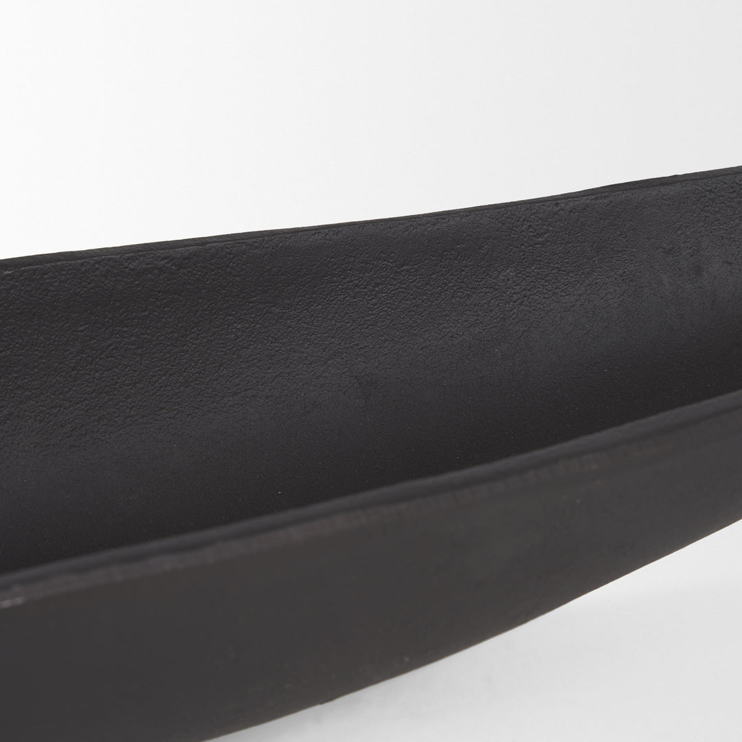Piero Small Matte Black Metal Decorative Bowl Decor Mercana