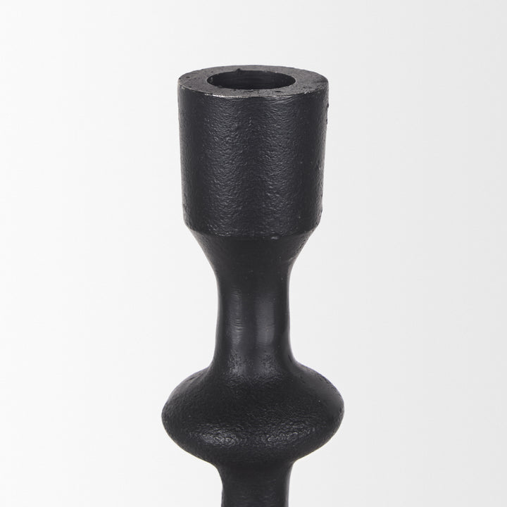 Paolo Matte Black Metal Candle Holder (Set of 3) Decor Mercana