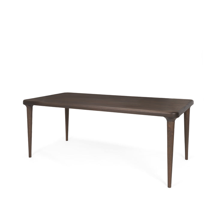 Suvan 72L Medium-Dark Brown Rectangular Wood Dining Table Dining Room Mercana