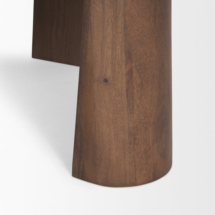 Tammar Round Wood w/ Tapered Legs Coffee Table Living Room Mercana