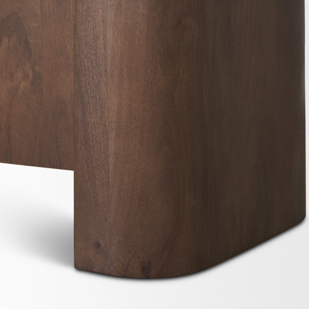 Tammar Brown Wood 4-Door Sideboard Dining Room Mercana
