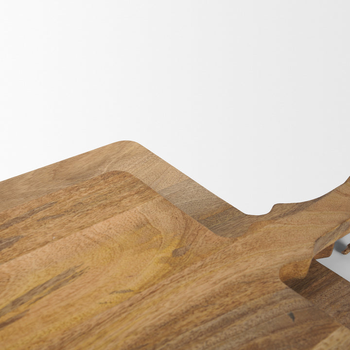 Khana Natural Solid Wood Square Serving Boards Decor Mercana