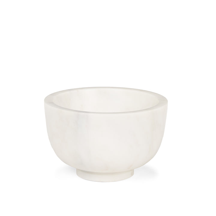 Katora Small Premium Solid White Marble Bowl Decor Mercana